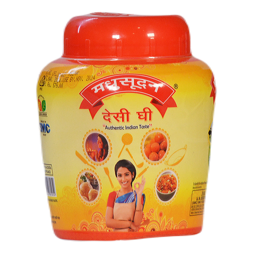 Madhusudan Desi Ghee 1 ltr Jar Pack