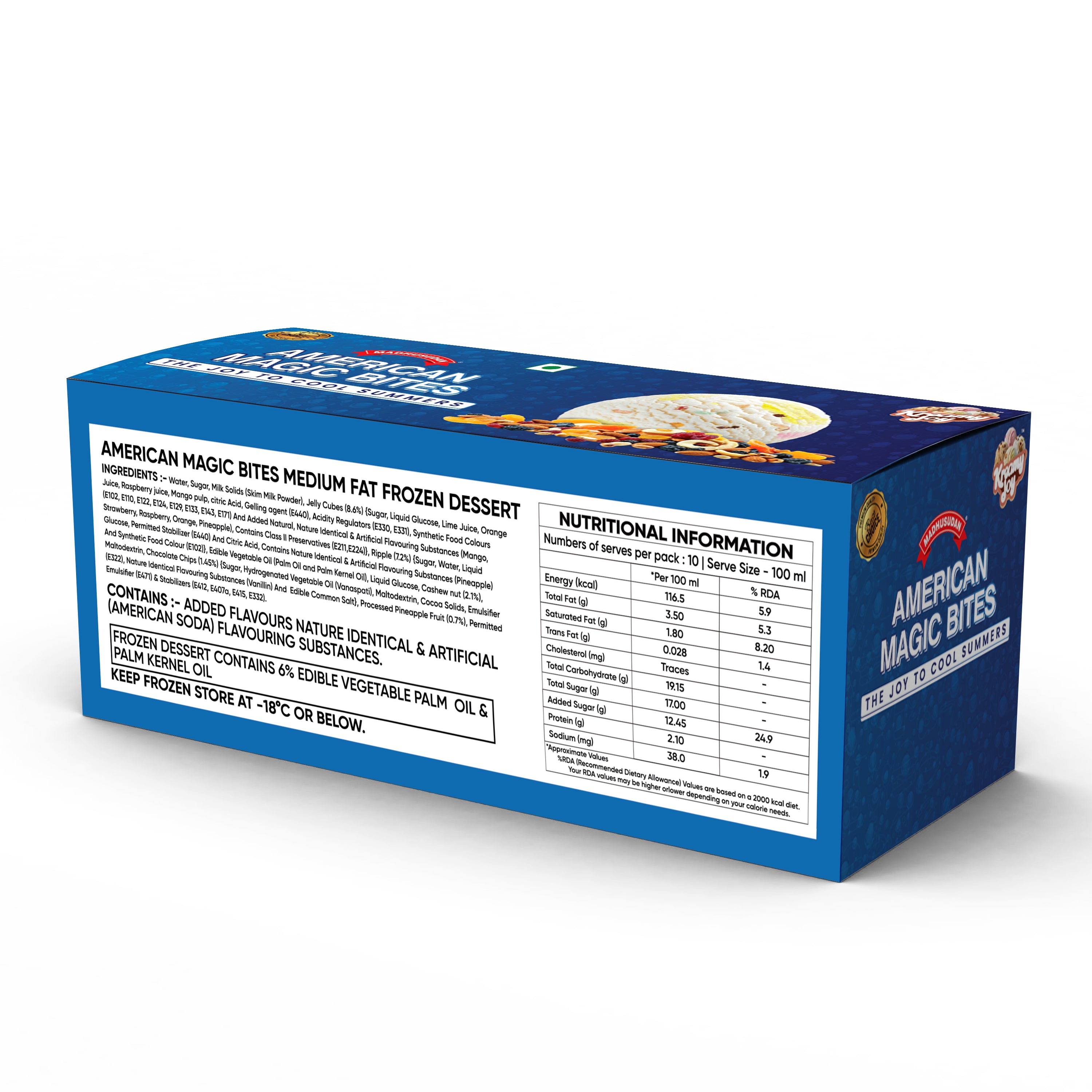 Madhusudan American Magic Bites Frozen Dessert