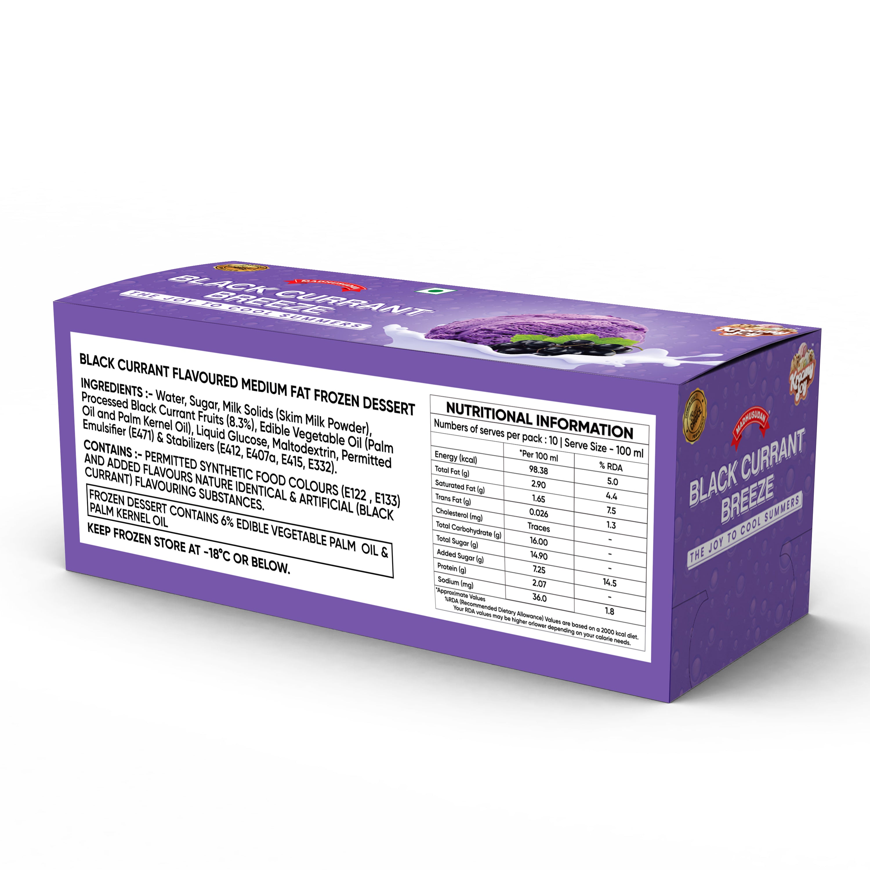 Madhusudan Black Currant Breeze Frozen Dessert