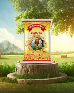 Madhusudan Desi Ghee 1 ltr Poly Pack
